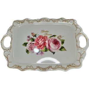 Bandeja de Plástico con diseño Floral